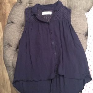 Navy Abercrombie sleeveless shirt, xl